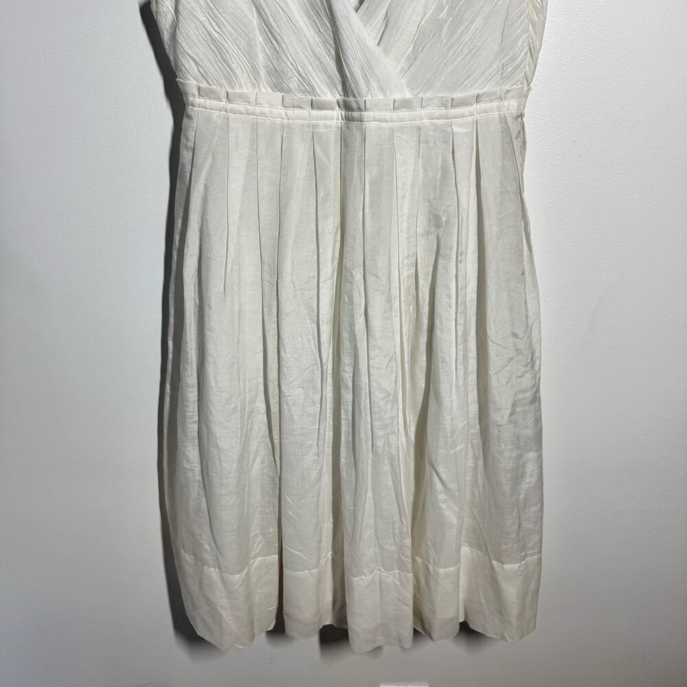 GAP White Empire Waist Dress Y2K 6 Sleeveless Summer‎ Sundress Romantic Boho - Picture 6 of 11